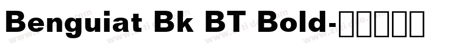 Benguiat Bk BT Bold字体转换